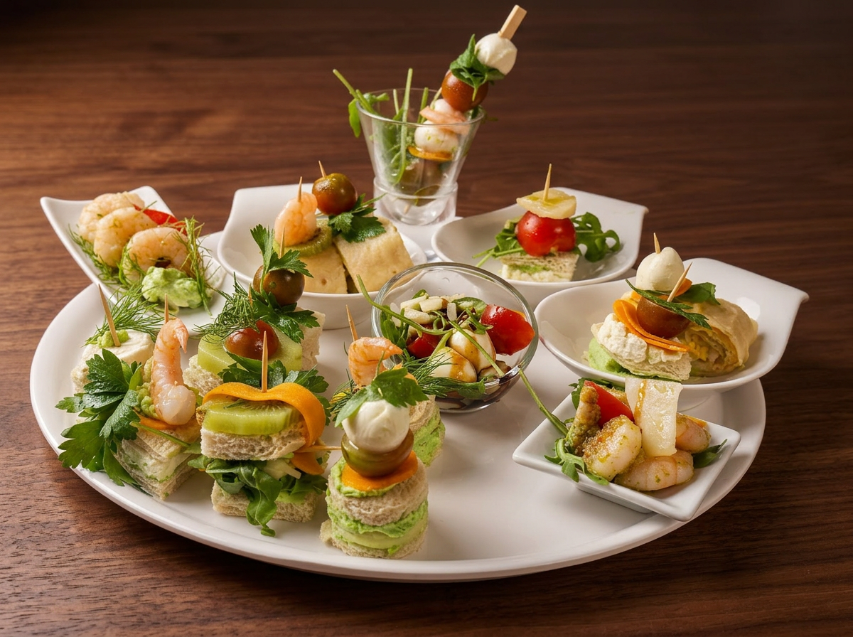Häppchen — kunstvoll angerichtet